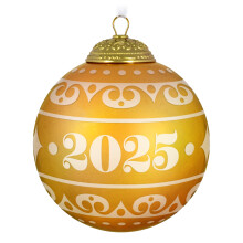 Hallmark Keepsake Christmas Ornament 2025 Christmas Commemorative 2025 Ball Glass Gifts for Christmas Lovers