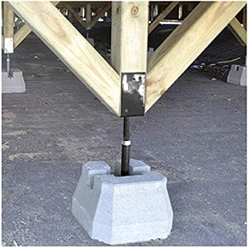 Pylex Deck Support Bracket Black (4""""x4"""") 2