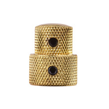Elektrischer E-Bass-Gitarren-Dual-Concentric-Stacked-Control-Knobs, goldfarben, 2 Sets