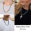 FindChic Cuban Link Chain til m?nd Sort dobbelt kantstensk?der til 18'' 6 mm Bredde Rapper Chains 5