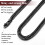 FindChic Cuban Link Chain til m?nd Sort dobbelt kantstensk?der til 18'' 6 mm Bredde Rapper Chains 3