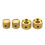 Elektrischer E-Bass-Gitarren-Dual-Concentric-Stacked-Control-Knobs, goldfarben, 2 Sets 4