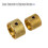 Elektrischer E-Bass-Gitarren-Dual-Concentric-Stacked-Control-Knobs, goldfarben, 2 Sets 6