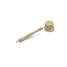 Juego de vajilla ecológico con materiales biodegradables, cerdas resistentes al calor para cepillos de platos de madera natural, limpieza multiusos