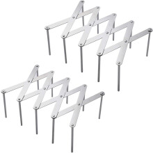 Accessorio da cucina resistente, cerniera di supporto del coperchio con tecnologia di chiusura ammortizzata, sottopentola regolabile in acciaio