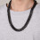 FindChic Men Chains Black Chunky Cuban Chain til 12mm 30'' Double Tight Curb Rapper Link 5