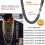 FindChic Men Chains Black Chunky Cuban Chain til 12mm 30'' Double Tight Curb Rapper Link 4