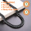 FindChic Men Chains Black Chunky Cuban Chain til 12mm 30'' Double Tight Curb Rapper Link 2