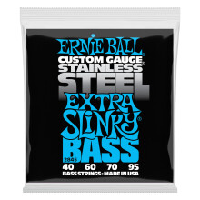 Ernie Ball Extra Slinky basguitarstrenge i rustfrit st?l 40-95 Gauge (P02845)