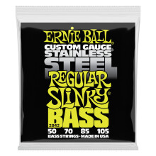 Ernie Ball Regular Slinky rustfrit st?l basguitarstrenge 50-105 Gauge (P02842)