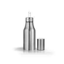 Oil Bottle Oil Pot Olive Oil/Vinegar/Sauce Cruets Oil Dispenser Dust Proof Leak-Proof Stainless Steel Kitchen Tool- 500ml