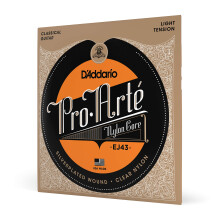 D'Addario Pro Art? Nylon klassiske guitarstrenge EJ43 Light Tension 6-strengs s?t Pakke med 1