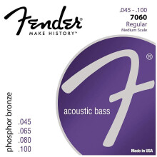 7060 Acoustic Bass Strings, Phosphor Bronze, 45-.100 Gauges, (4)