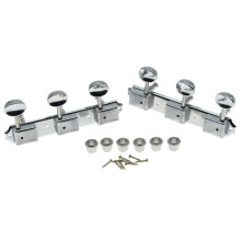 Dopro Chrome 3 pro Seite 3+3 auf einer Platte Vintage-Gitarrenstimmschlüssel Gitarrenstimmgerät für Epi LP JR