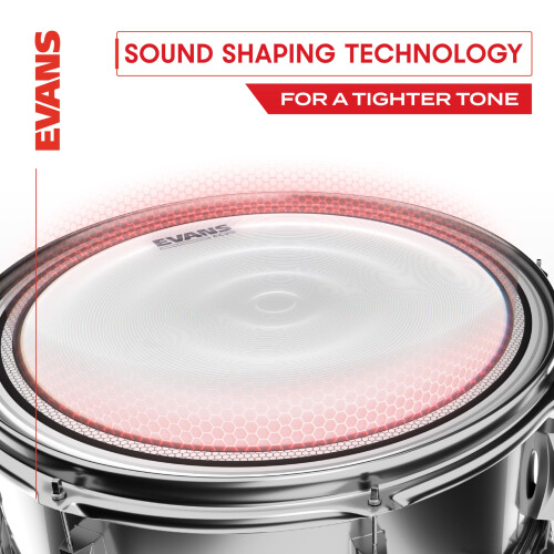Evans TT08EC2S Edge Control 8-inch Tom Drum Head 2