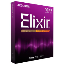 Elixir 80/20 Bronze Acoustic Sets Ultra-Thin Nanoweb Coating 12 String - Light (0.010-0.047)