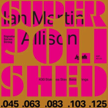 La Bella ASP-45125 Ian Martin Allison Signature Super poleret rustfrit st?l bas - 5-strenget s?t 45-125