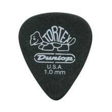 Dunlop 488R1.0 Tortex Pitch Nero Nero 1.0mm 72/Bag