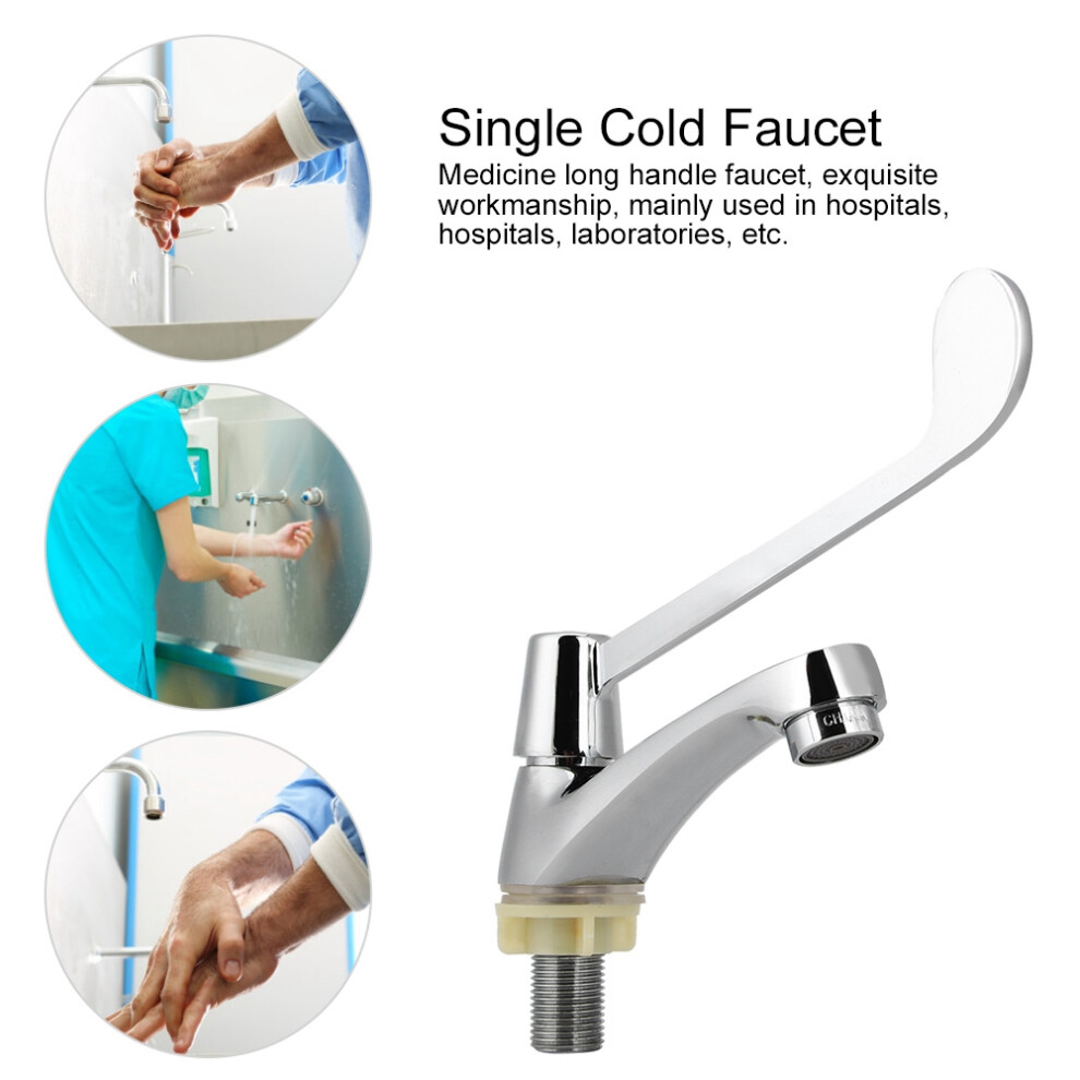 Copper G1/2In Cold Water Tap With Long Handle For Lab Use 4331362446851