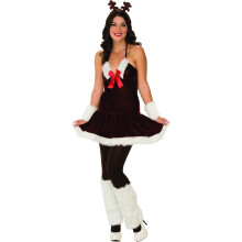 Rubie's Costume Robe de renne festive pour femme Multicolore Small