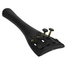 Xiaoyztan 1/2 violin halestykke aluminiumslegering violin sort halestykke bygget med 4 stk finstemmere