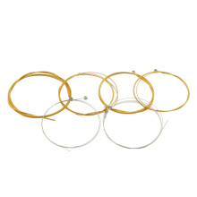 Akustiske guitarstrenge Nikkellegeringsstrenges?t 6 guitarstrenge E-010 B-013 G-023 D-030 A-036 E-046 Klar og guld