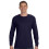 Hanes TAGLESS Tricko s dlouhm rukvem Navy Medium 1