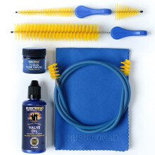 MusicNomad Kit Premium de Limpeza e Cuidados para Trompete 6 pcs