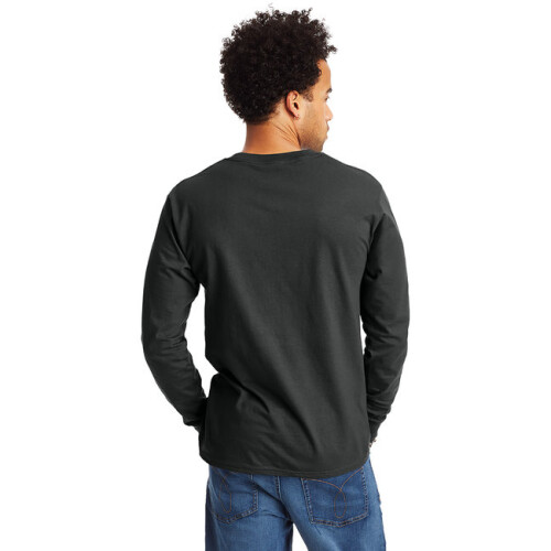 Hanes 5186 Voksen lang?rmet Beefy-T 1