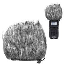 YOUSHARES Pelziger Windschutzscheiben-Muff für den Außenbereich, Pop-Filter/Windschutz für tragbaren Zoom H5 H6-Recorder