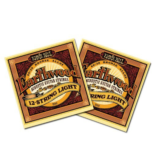 Ernie Ball Earthwood 12-String Light 80/20 Bronze Acoustic Set, .009 - .046