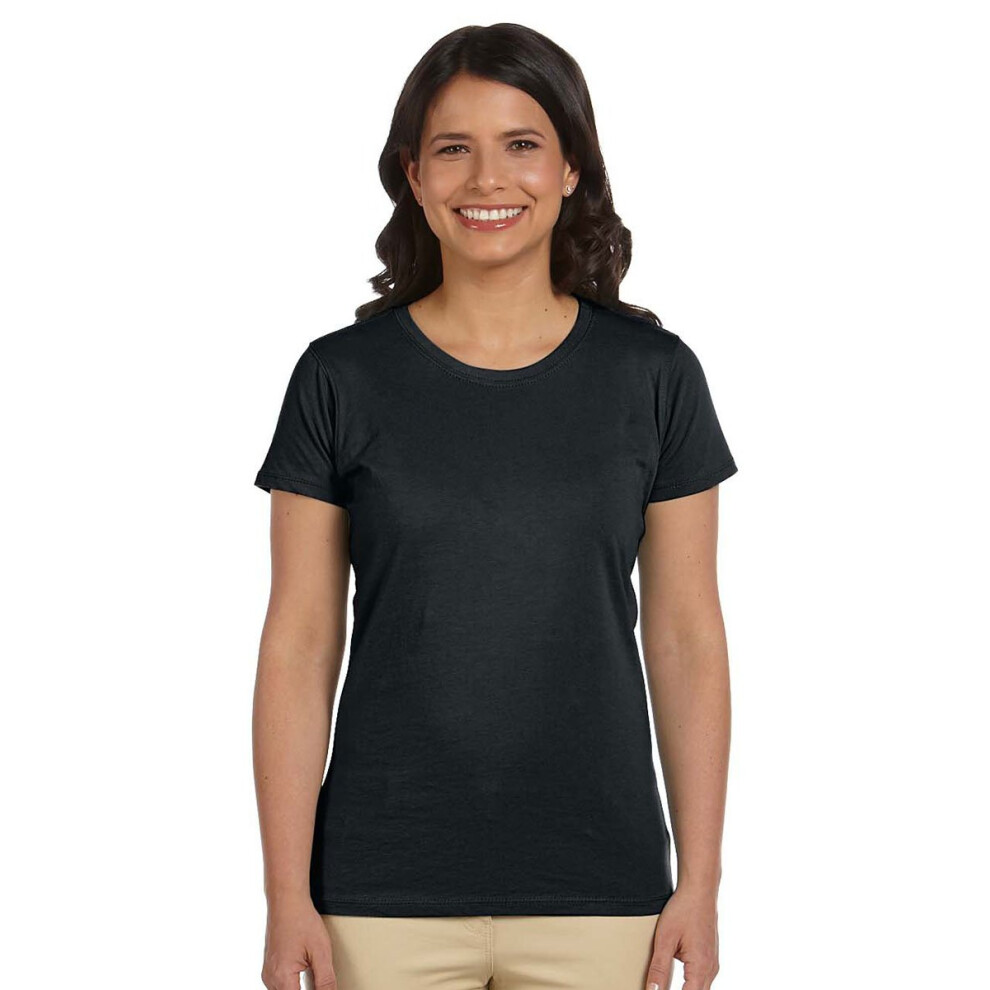 Dames 4,4 Oz. Klassiek T-Shirt Met Korte Mouwen Van 100% Biologisch Katoen S Houtskool-image