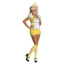 Rubie's Kostuum Aardbeien Shortcake Secret Wishes Citroen Merengue en Accessoires, Geel/Wit, X-Small