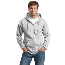 Sudadera con capucha y cremallera completa de forro polar Essential Tall de Port & Company PC90ZHT