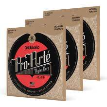 DAddario guitar Strings - Pro-Arte classical guitar Strings - EJ45-3D
