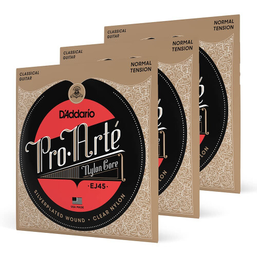 DAddario guitar Strings - Pro-Arte classical guitar Strings - EJ45-3D
