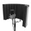 Tlingt Support Microphone Isolation Shield, Acoustic Shield Silver, 5-Panel 1