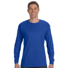 T-shirt a maniche lunghe Hanes TAGLESS Deep Royal Small