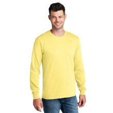T-shirt in cotone a maniche lunghe Port & Company PC54LS