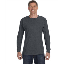 T-shirt a maniche lunghe Hanes TAGLESS Antracite Heather 2XL