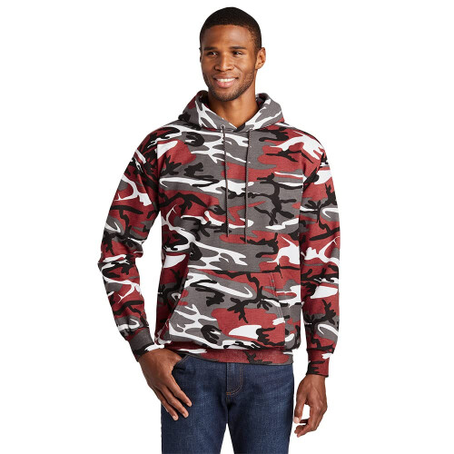 Port & Company Core Fleece Camo Pull Sweat  capuche PC78HC 1