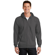 Port & Company Sudadera con capucha y cremallera completa Essential Fleece PC90ZH