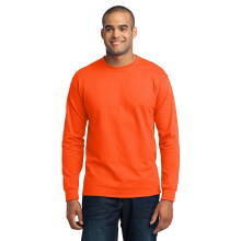 T-shirt alta in misto cotone a maniche lunghe Port & Company PC55LST
