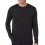 Hanes Cool DRI'Performance Herren Langarm-T-Shirt Schwarz Medium 2
