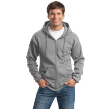 Sudadera con capucha y cremallera completa de forro polar Essential Tall de Port & Company PC90ZHT