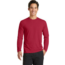 T-shirt in misto performance a maniche lunghe Port & Company PC381LS