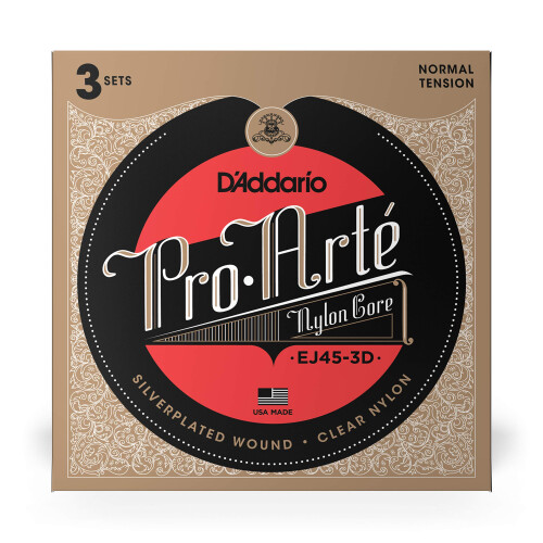 DAddario guitar Strings - Pro-Arte classical guitar Strings - EJ45-3D 1