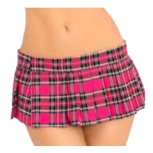 Rene Rofe Colegiala Minifalda A Cuadros Rosa SM