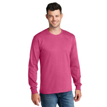 T-shirt in cotone a maniche lunghe Port & Company PC54LS