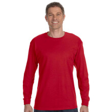 T-shirt a maniche lunghe Hanes TAGLESS rosso intenso medio